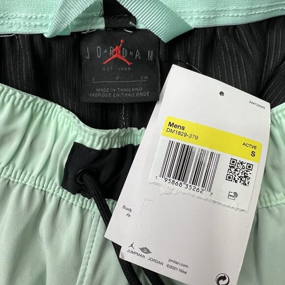 Jordan Shorts Small Mens Dri Fit Sport Statement Light Green Black - Picture 14 of 14